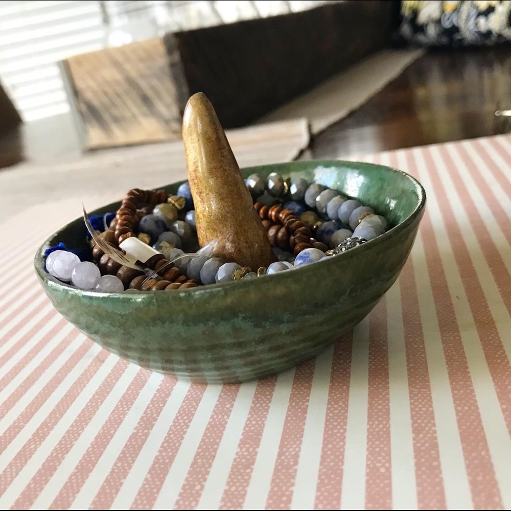 Green Jewelry Dish
